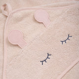 Pippi Rose Dust Hooded Baby Håndkle