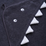 Pippi Odyssey Gray Hooded Baby Håndkle