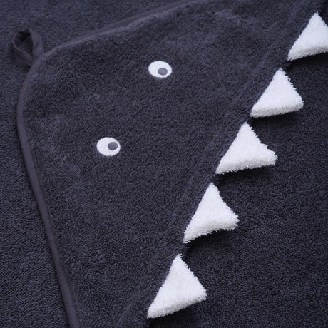 Pippi Odyssey Gray Hooded Baby Håndkle