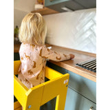 tiSsi® Sun Yellow Laquer Felix Læringstårn Massiv Bøk