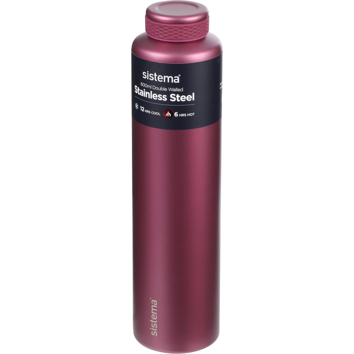 Sistema Fig Purple Stainless Steel Drikkeboks 600 Ml