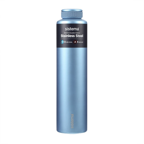 Sistema Peace Blue Stainless Steel Drikkeboks 600 Ml