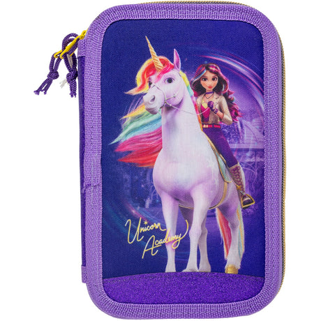 Euromic Unicorn Academy Filled Dobbel Pencil Case