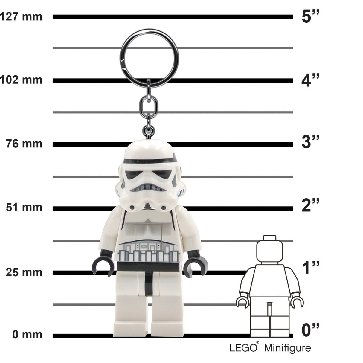 Euromic Stormtrooper Key Chain W/Led Light