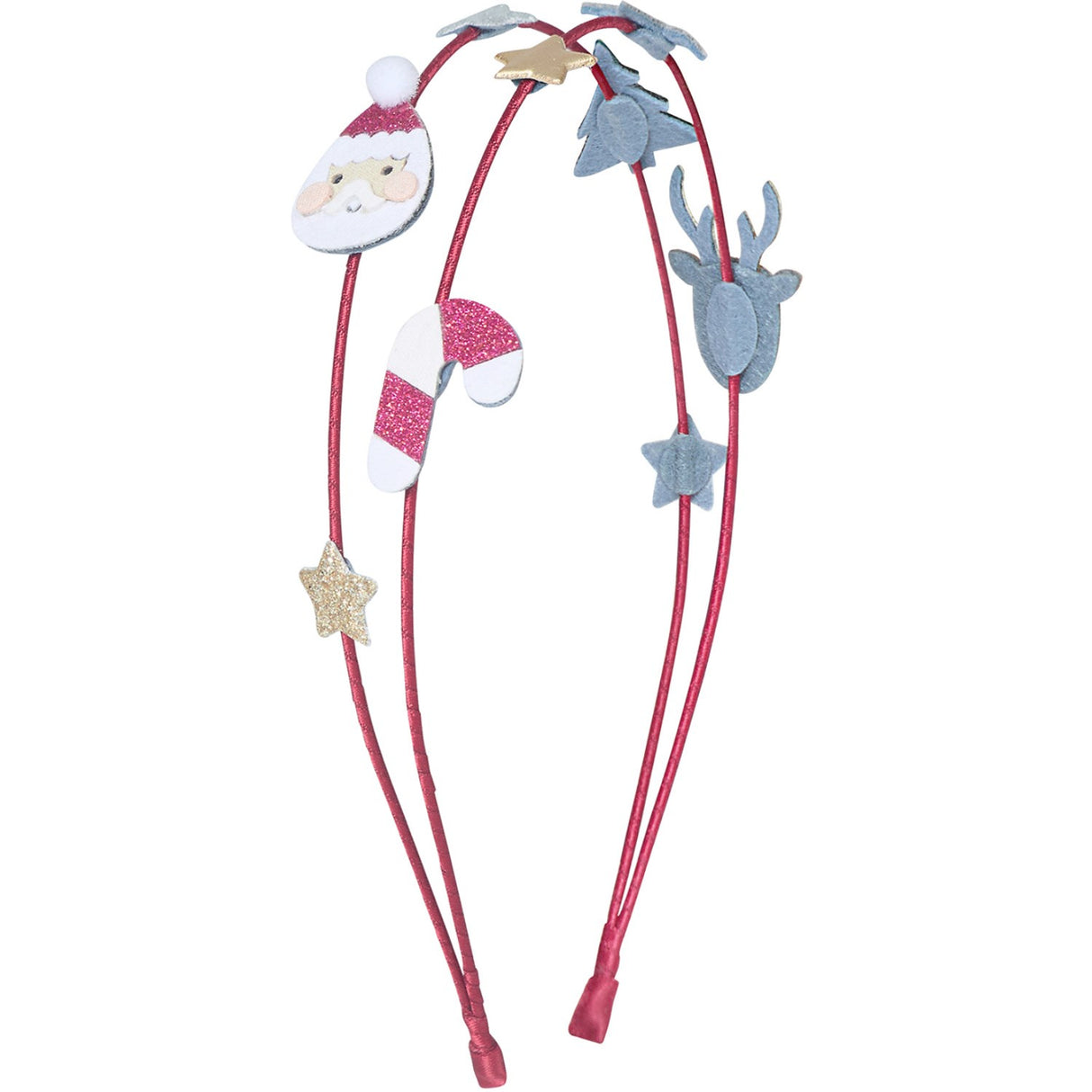 Mimi & Lula Dobbel Hårbøjle - Santa Christmas