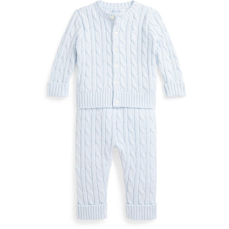 Ralph Lauren Baby Pearl Blue Baby Boy Jumper Sett