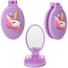 Ylvi Purple Folding Hairbrush Med Unicorn