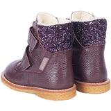 Angulus Dusty Aubergine/Aubergine Glitter TEX Glitter TEX Glitter & Borrelås Støvel