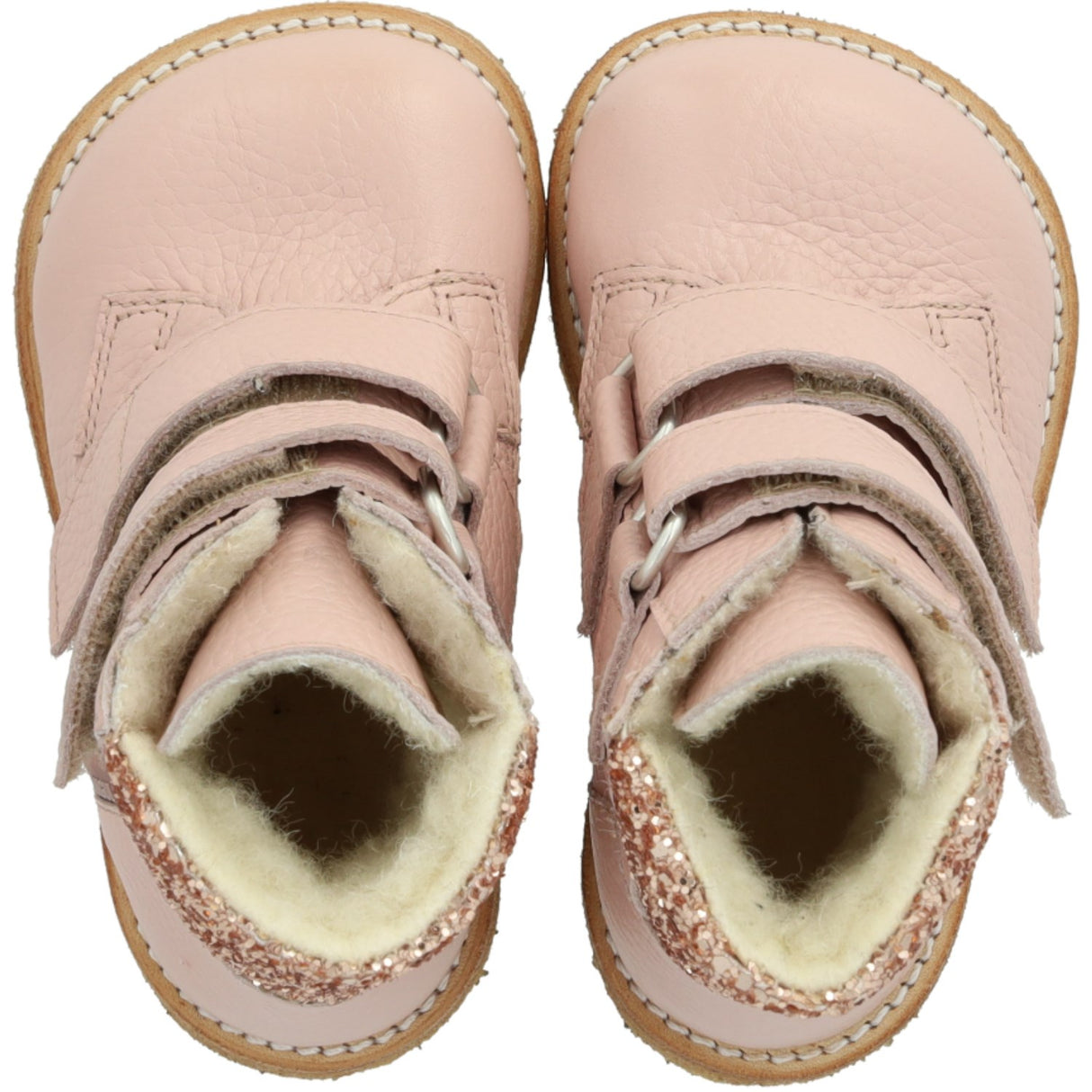 Angulus Rosebud/Maple Glitter TEX Glitter Glitter Støvel med borrelås Lukking