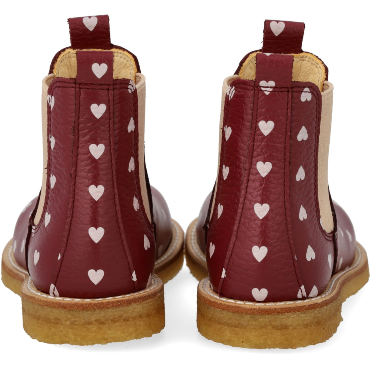 Angulus Berry Hearts/Rose Elastisk Chelsea Trykt Støvel