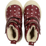 Angulus Berry W. Rose Hearts Heart Print TEX Støvel med ullfôr