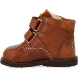 Angulus Cognac/Cognac TEX-støvel for nybegynnere med hjertebroderi