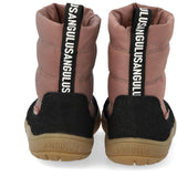 Angulus Black/Dusty Rouge Lett og fleksibel TEX vinterstøvel i nylon