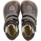 Angulus Lavendel/Multi Glitter/Lavende TEX Støvel med Glitrende Glitter Hjerter