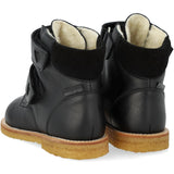 Angulus Svart/Svart Glitter TEX Støvel med Glitrende Glitter Hjerter