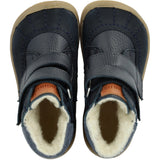 Angulus marineblå/brun/blå tåkeborrelås TEX-støvel med ekstra slitesterke detaljer