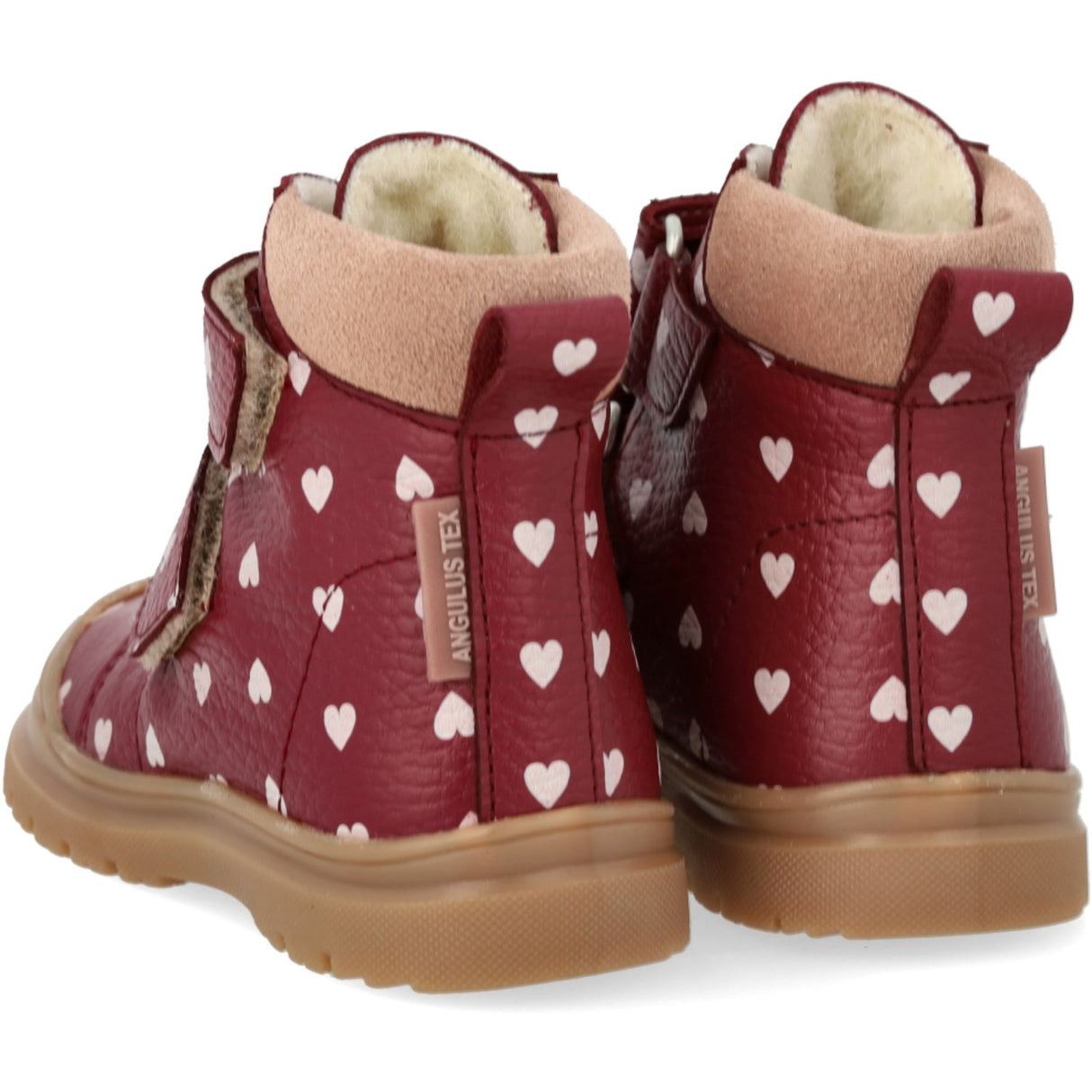 Angulus Berry Hearts/Rosebud Begynner TEX-støvle Med Print Og Merino Uldfoer