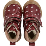 Angulus Berry Hearts/Rosebud Begynner TEX-støvle Med Print Og Merino Uldfoer