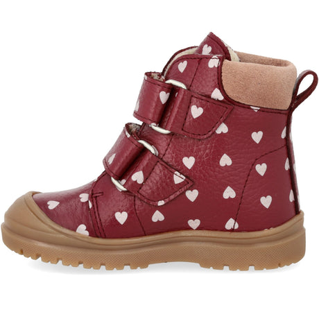 Angulus Berry Hearts/Rosebud Begynner TEX-støvle Med Print Og Merino Uldfoer