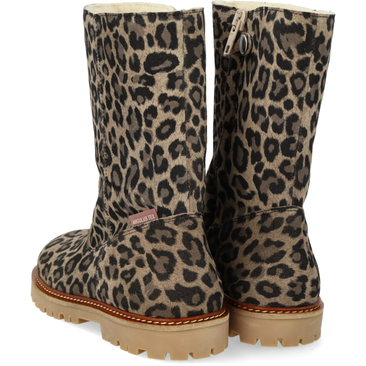 Angulus Beige Leo Klassisk Middels Høy Semsket Støvel