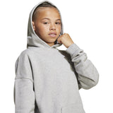 adidas Originals Medium Grey Heather/White Loose Hettegenser Fl