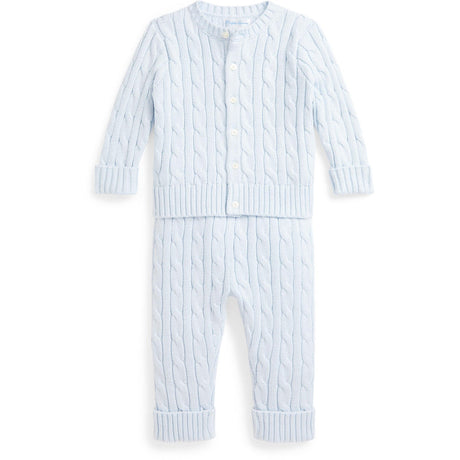 Ralph Lauren Baby Pearl Blue Baby Boy Jumper Sett