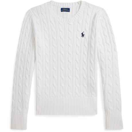 Polo Ralph Lauren Optic White W/ Navy Girl Pullover
