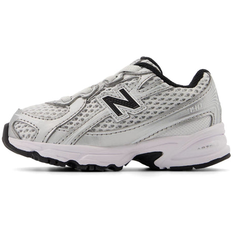 New Balance Silver Metallic 740 Kids Bungee Lace Sneakers