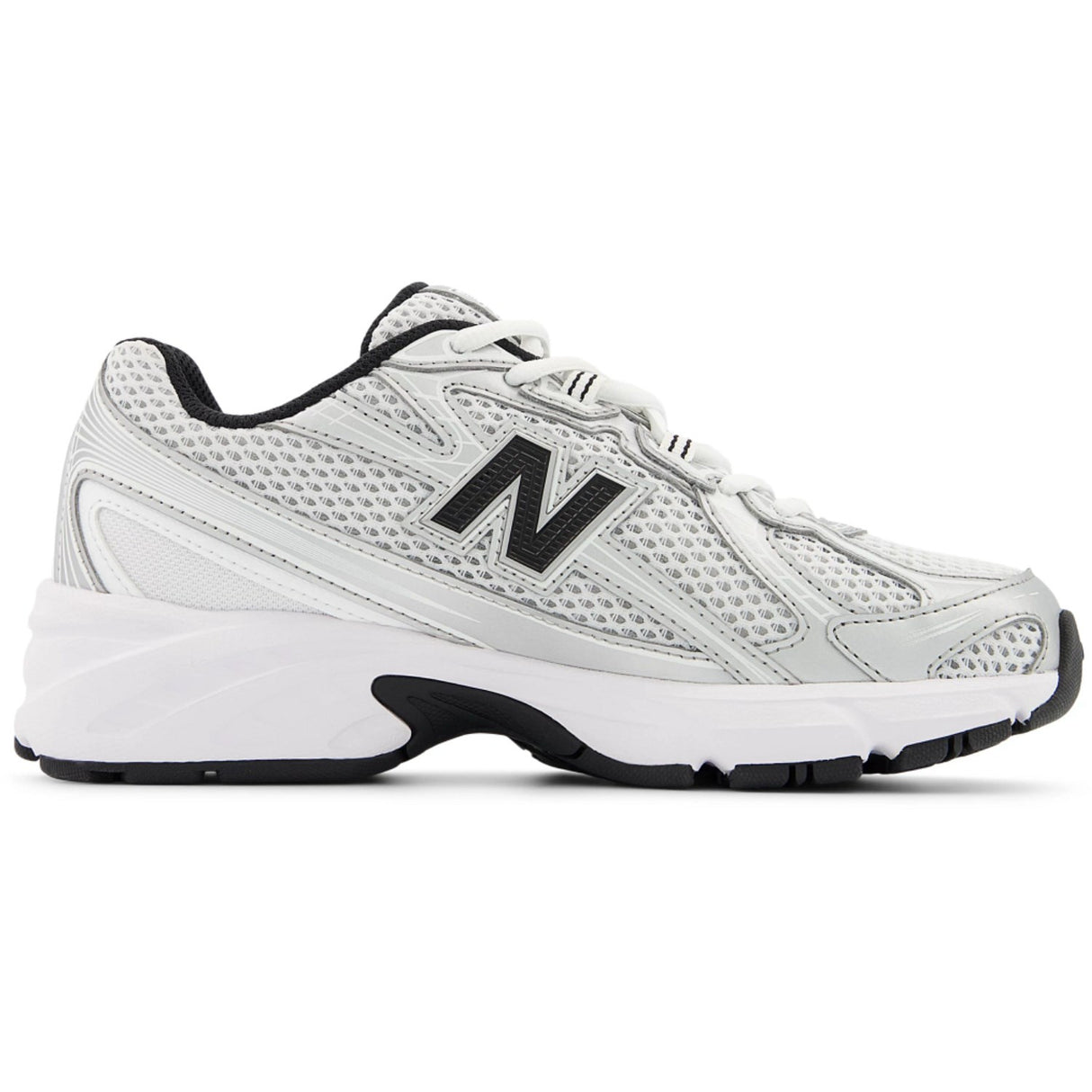 New Balance Silver Metallic 740 Kids Lace Sneakers