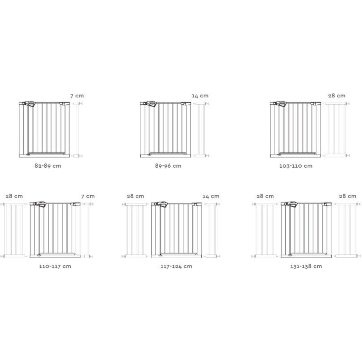 Nordbaby White Gate Extension GIA