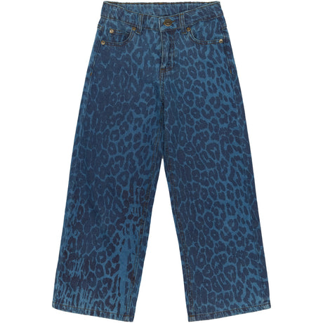 The New Medium Blue Denim AOP TNPrima Wide Jeans