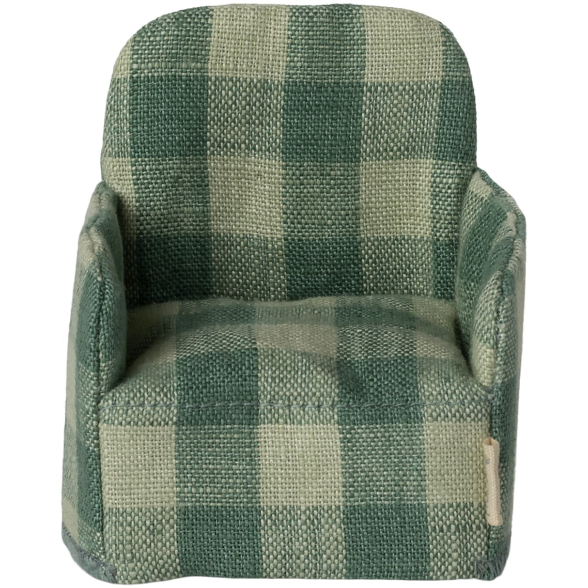 Maileg Folding Chair, Mouse - Green Check