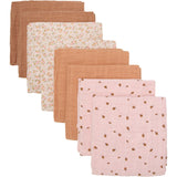 Pippi Sepia Rose Muslin Cloth (8-Pack)