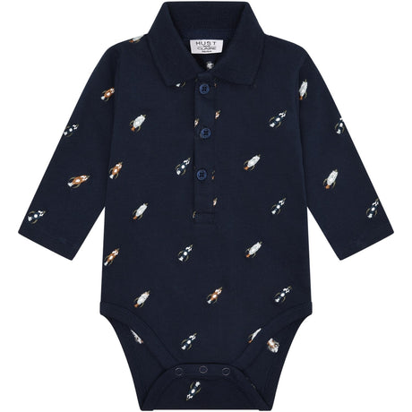 Hust & Claire More Navy Bendy Rocket Emb.