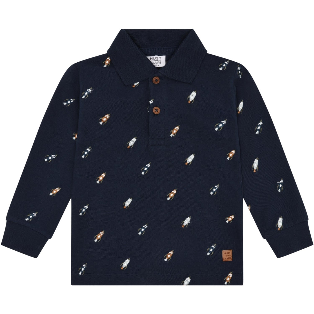 Hust & Claire More Navy Stevie Space Embroidery