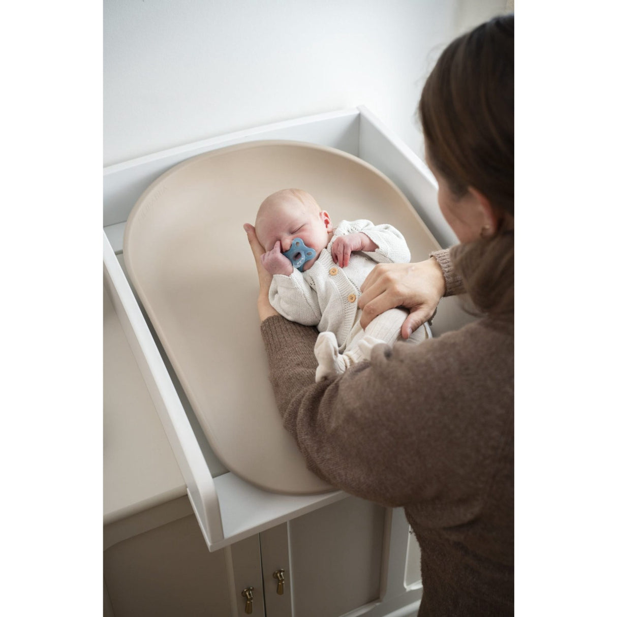 FILIBABBA Beige Bobbie 2.0 Soft Feel Changing Mat