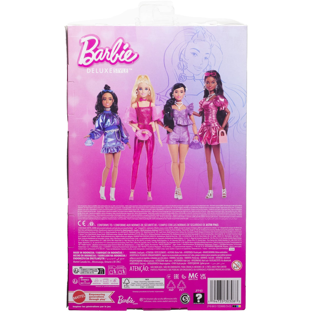 Barbie® Deluxe Lyserød Korset Blond Dukke