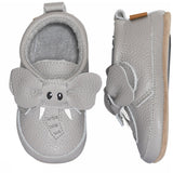 MELTON Opal Grey Elephant skinntøfler