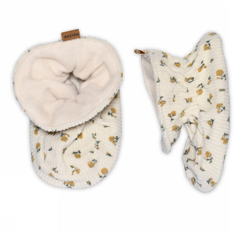 MELTON Ecru Floral Tekstil Tøfler