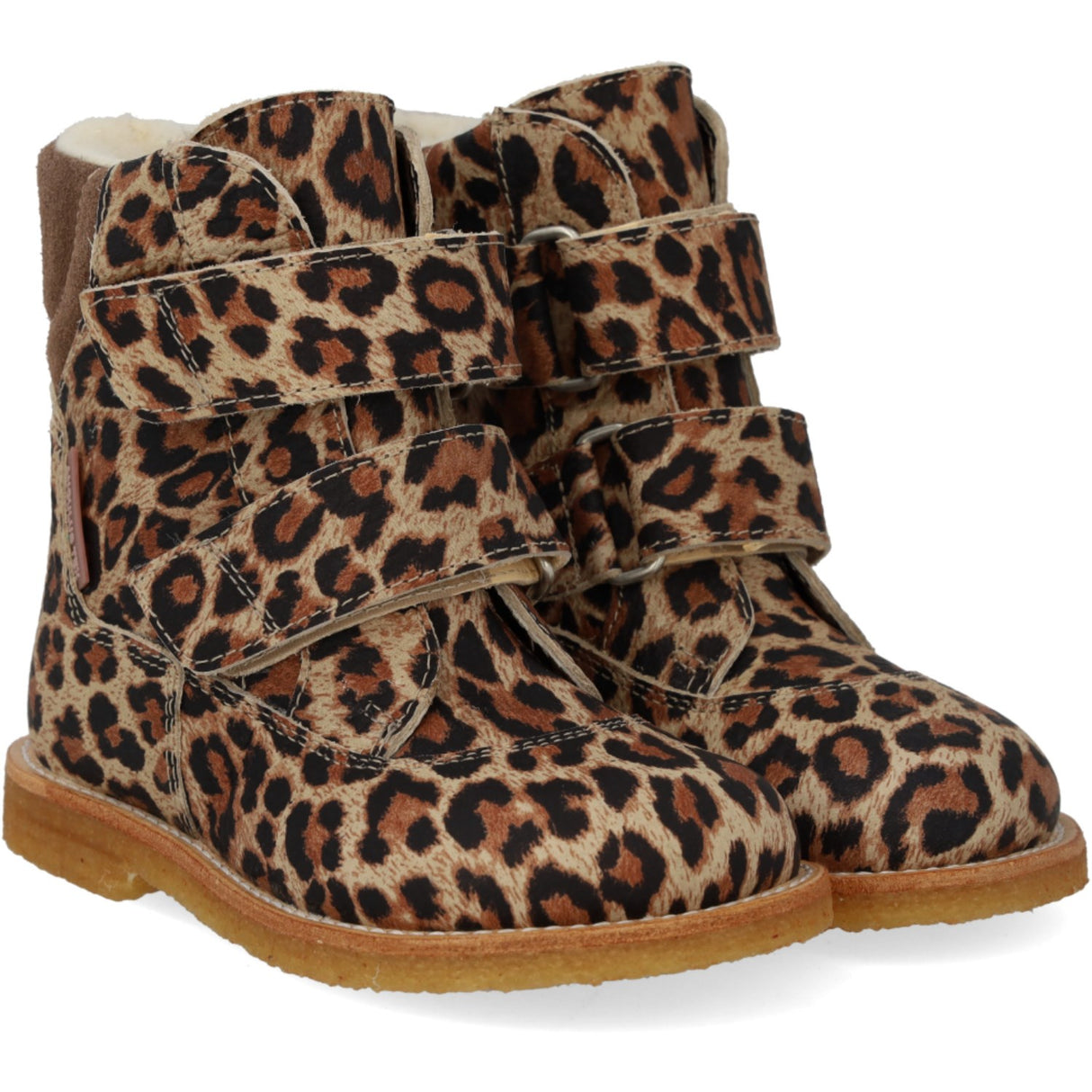 Angulus Beige Leo/Taupe TEX Støvel med borrelås