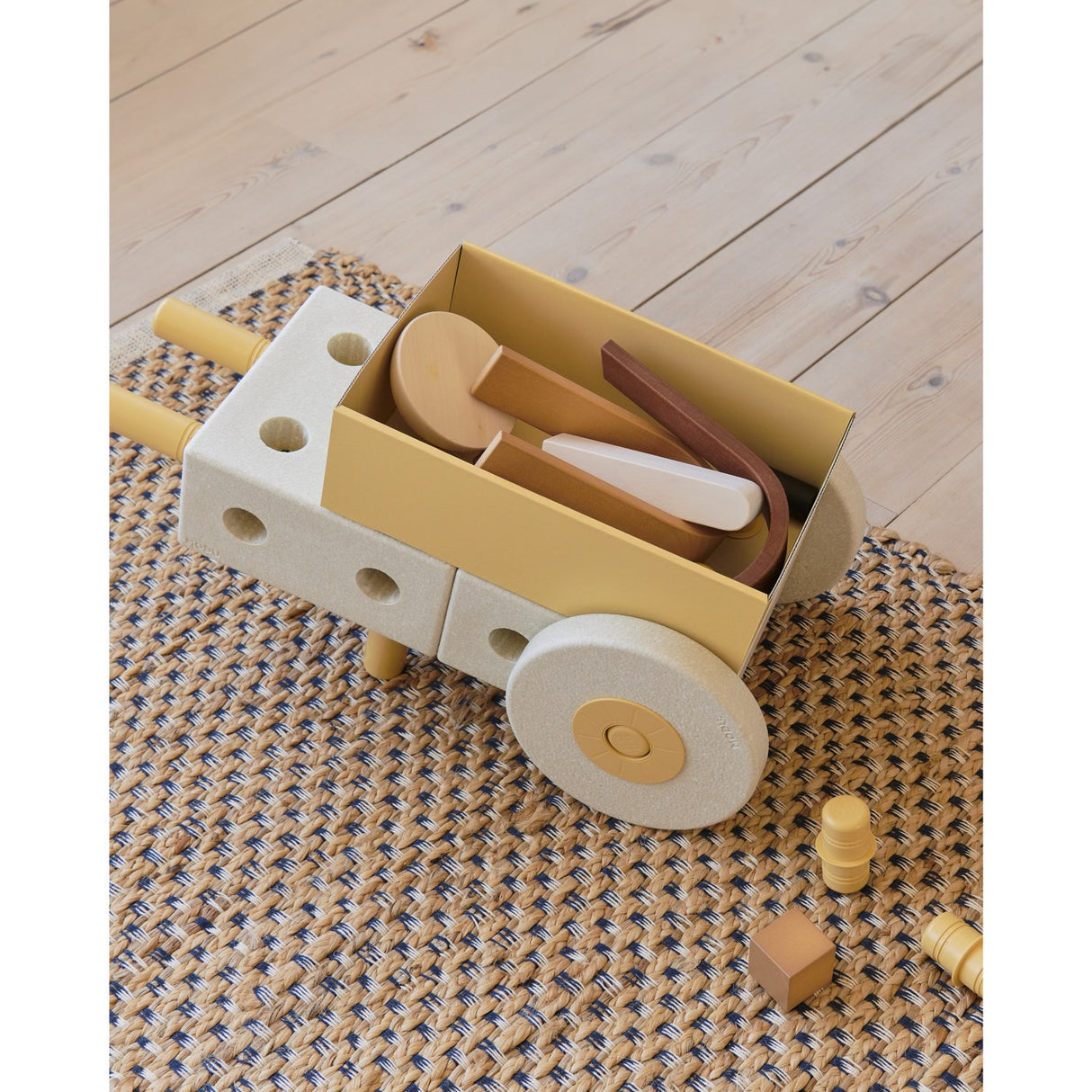 MODU Sand Grey / Honey Yellow 3-i-1 Baby Walker