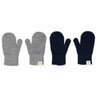 Mp Danmark Mix Light Grey Mel Blue Comfy Votter 2-Pakning
