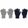 Mp Danmark Mix Light Grey Mel Blue Comfy Hansker 2-Pakning