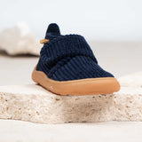 Bisgaard Navy Corduroy Barefoot Basic Home Sko