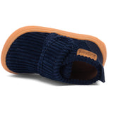 Bisgaard Navy Corduroy Barefoot Basic Home Sko