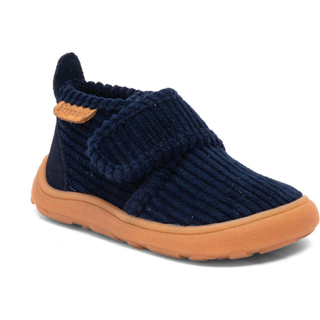 Bisgaard Navy Corduroy Barefoot Basic Home Sko