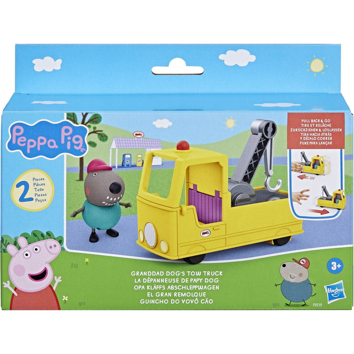 Peppa Pig Granddad Dogs Tow Lastbil