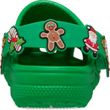Crocs Grass Green Classic Holiday Icons Lights