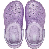 Crocs Purple Moon Classic Lined Chunky Glitter