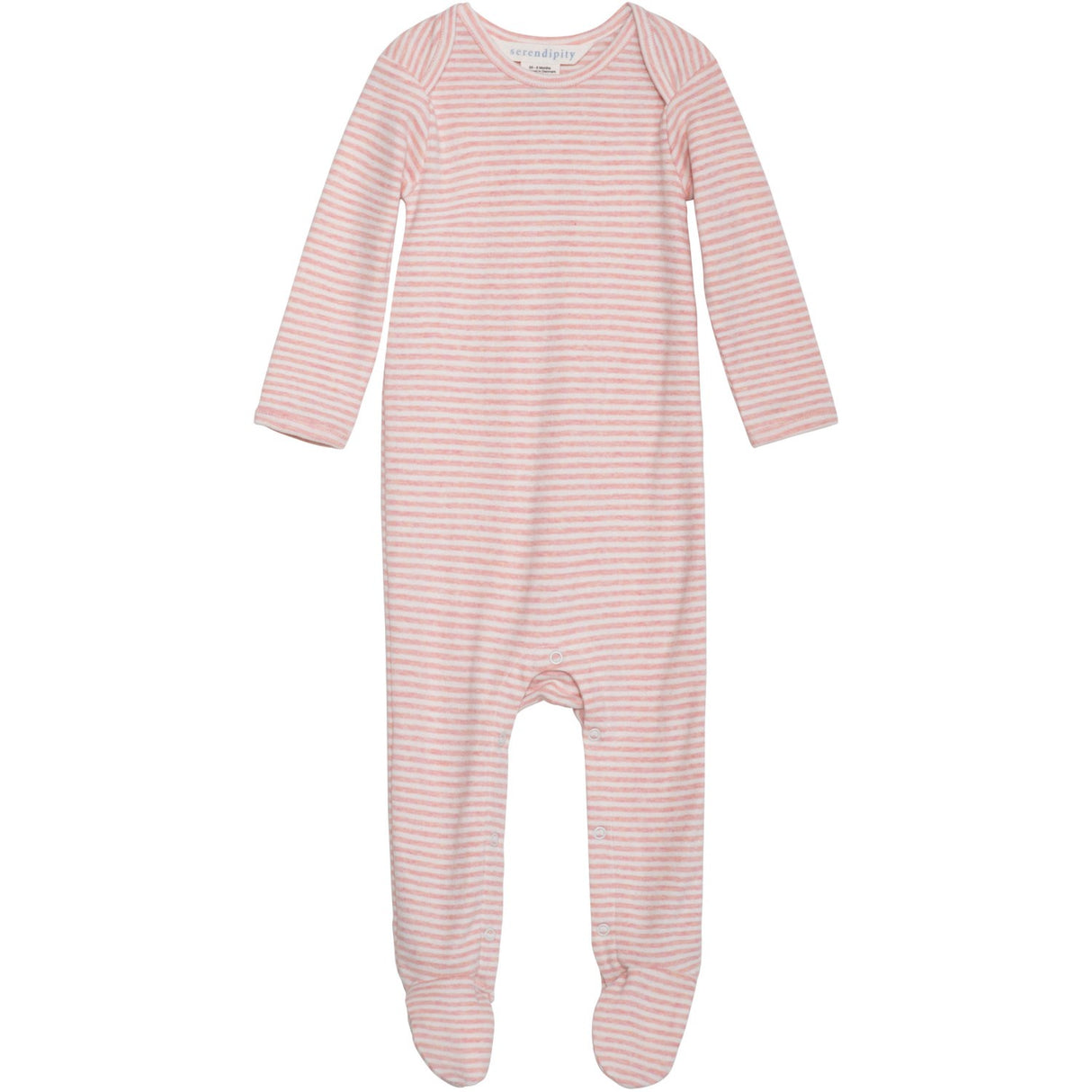 Serendipity Coral/Offwhite Baby Drakt Stripe